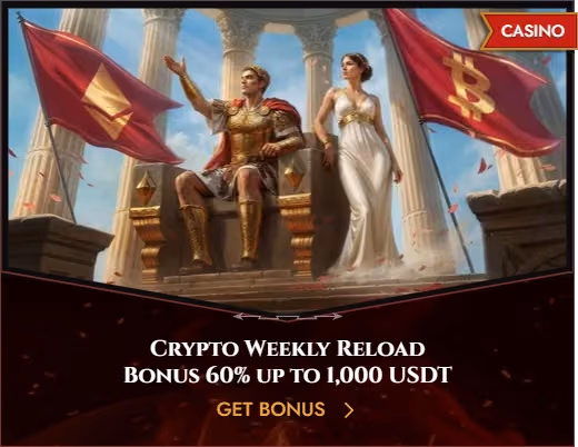 Legiano Crypto Reload Bonus up to 1,000 USDT